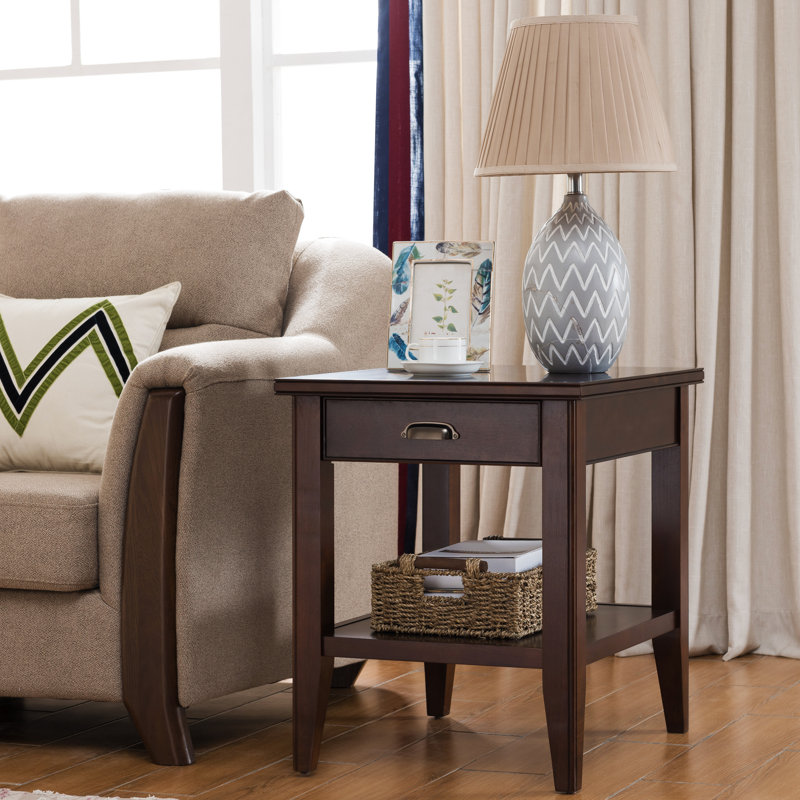 Three Posts Stonington End Table With Storage & Reviews Wayfair
